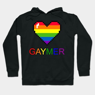 Gaymer Pixel Heart Hoodie